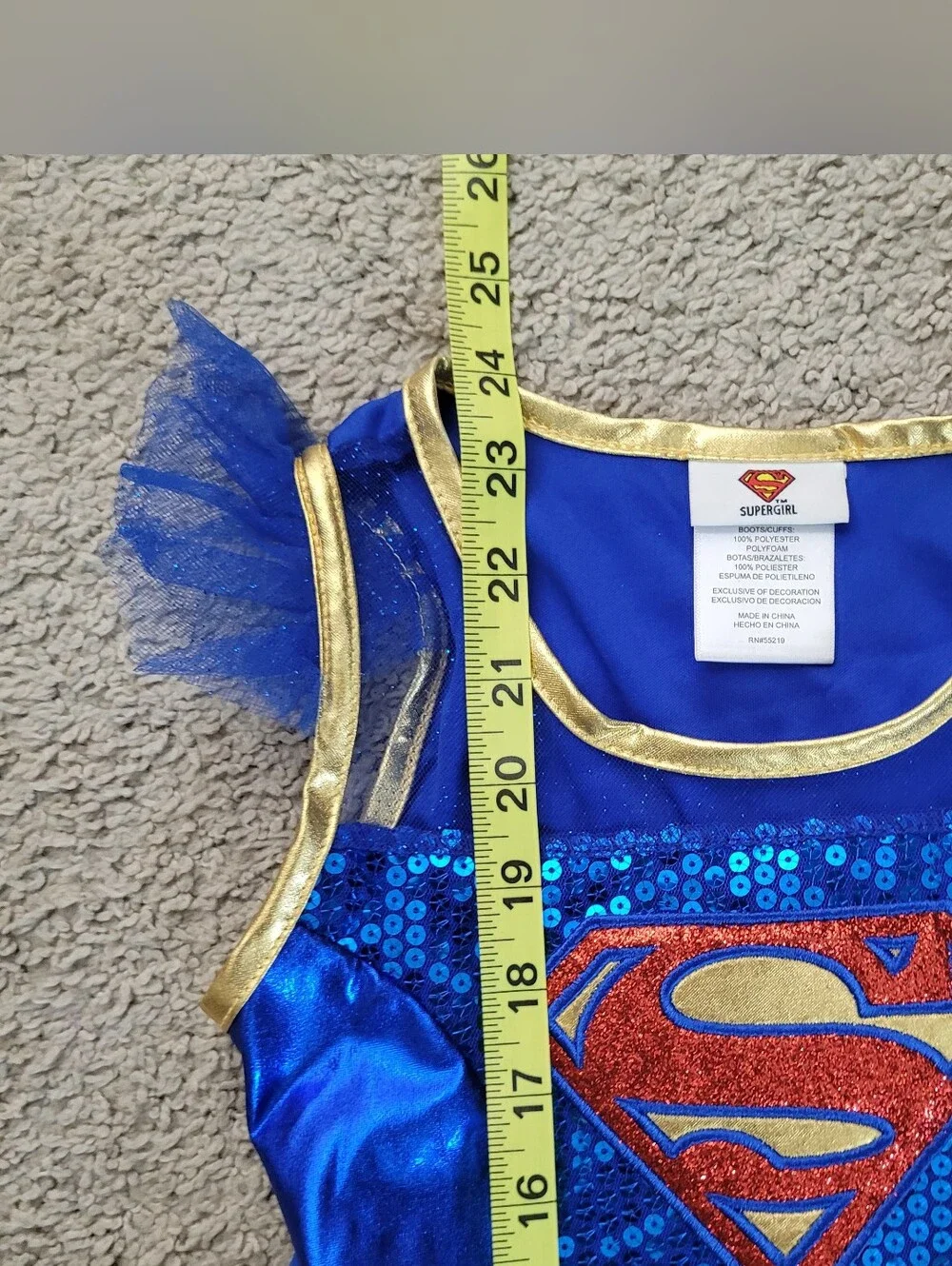 DC Comics Supergirl Halloween Costume Girls Size S